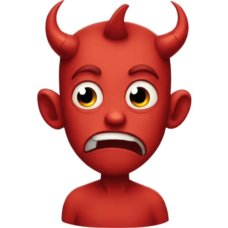 Sad devil emoji