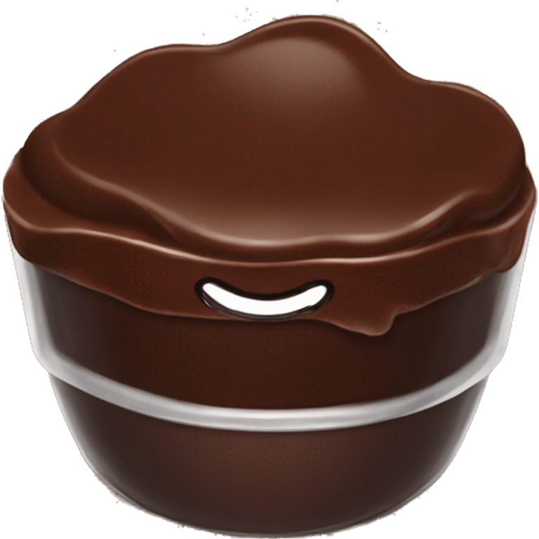 Chocolate pudding emoji