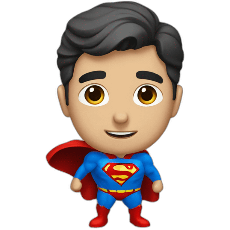 Superman con un teléfono  emoji