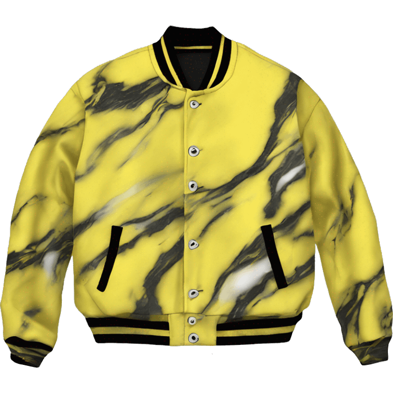 a cool yellow and black marbled school varsity jacket (jacket ONLY) emoji