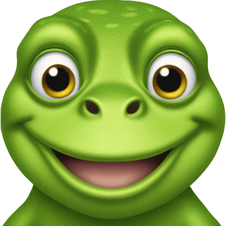 frog doing shrek emoji