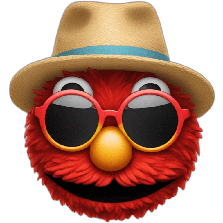 Elmo in sun glasses emoji