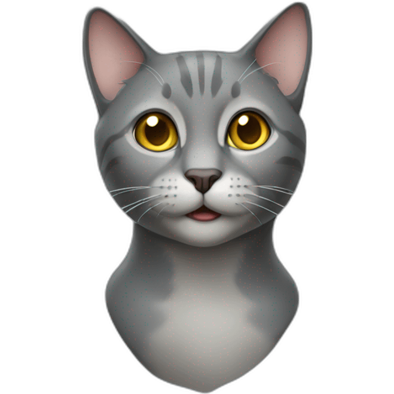 Science grey cat emoji