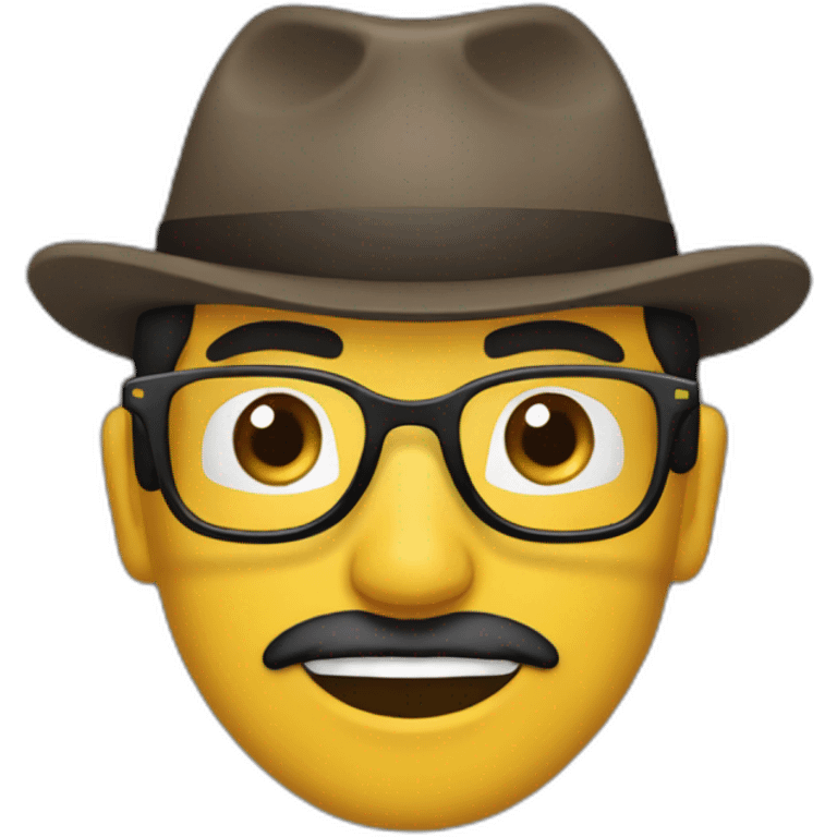 Ecuatoriano,gafas y barba emoji