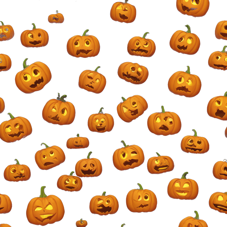 Scary pumpkin head lady Halloween  emoji