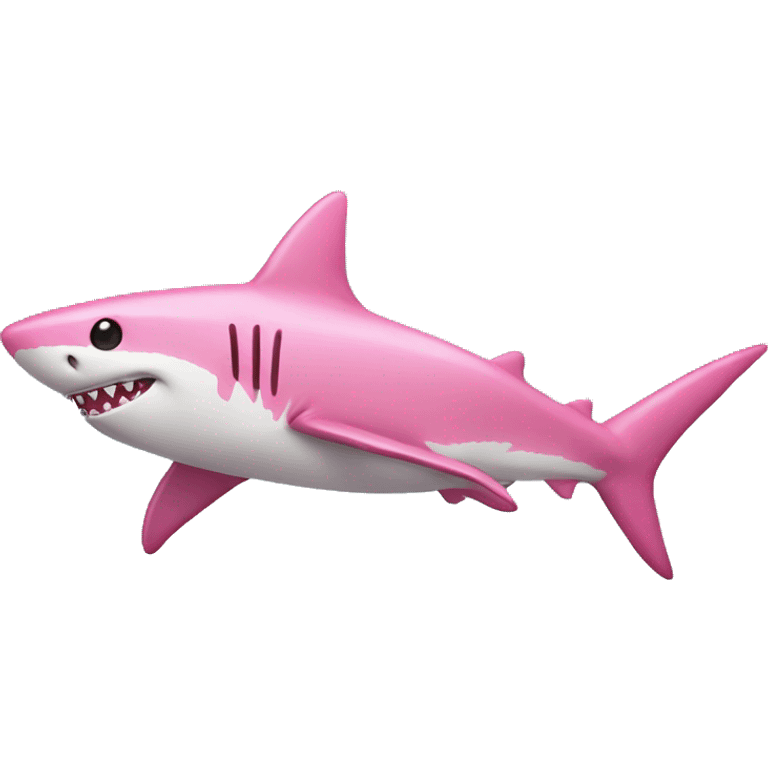 Pink shark  emoji