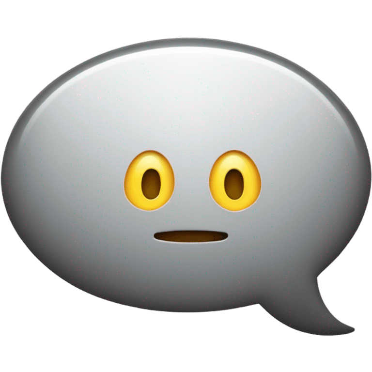 A speech bubble with the text “biggiedoo” inside  emoji