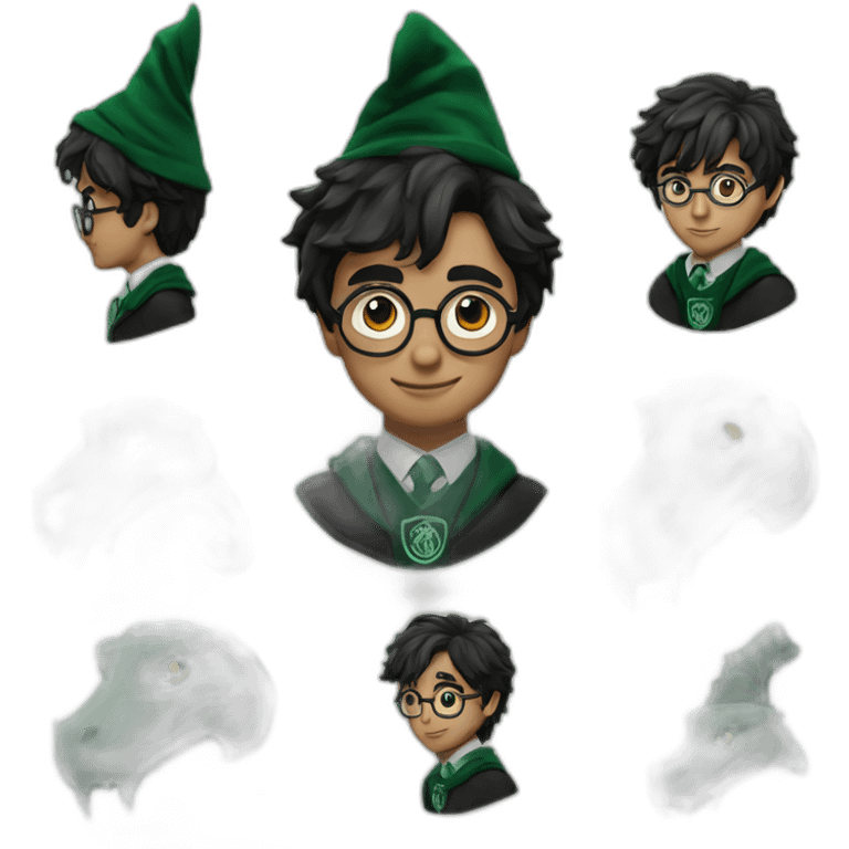 harry potter in slytherin emoji