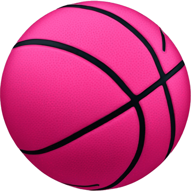 hot pink basketball with nothing on it  emoji