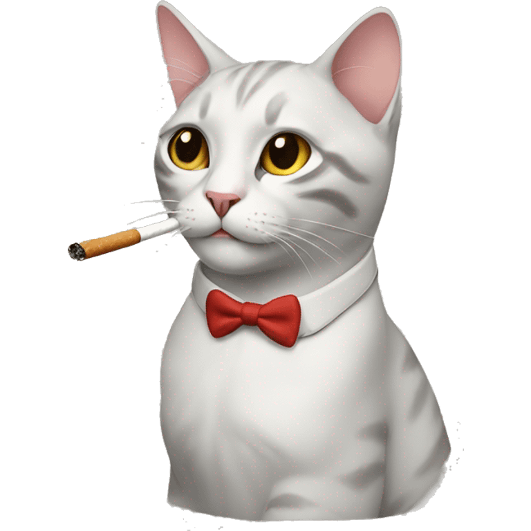 Cat with cigarette  emoji