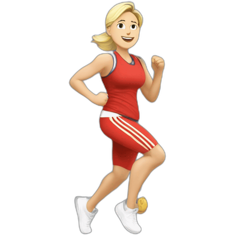 Marine le pen en jogging emoji