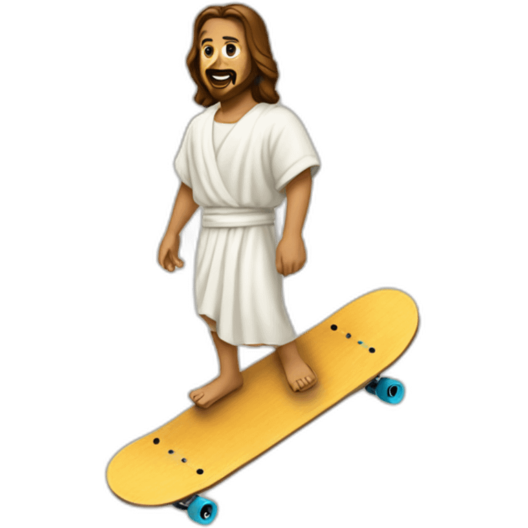 yesus use skateboard emoji