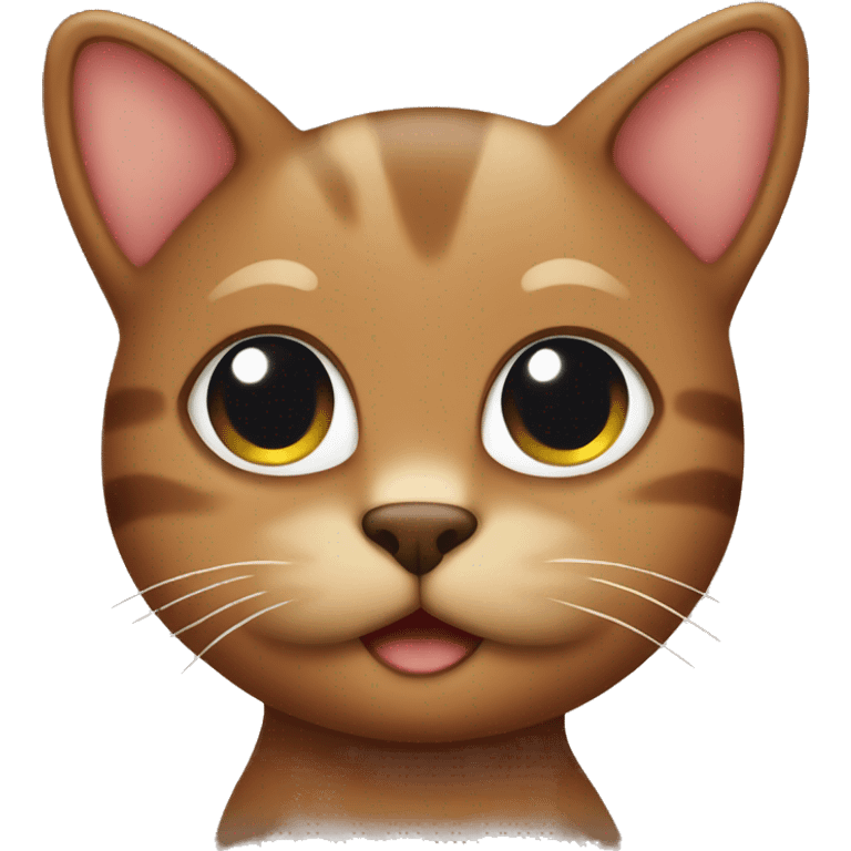 cute brown cat emoji