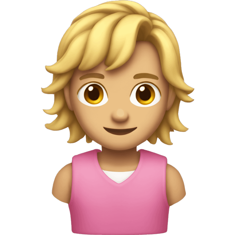 Pink link emoji