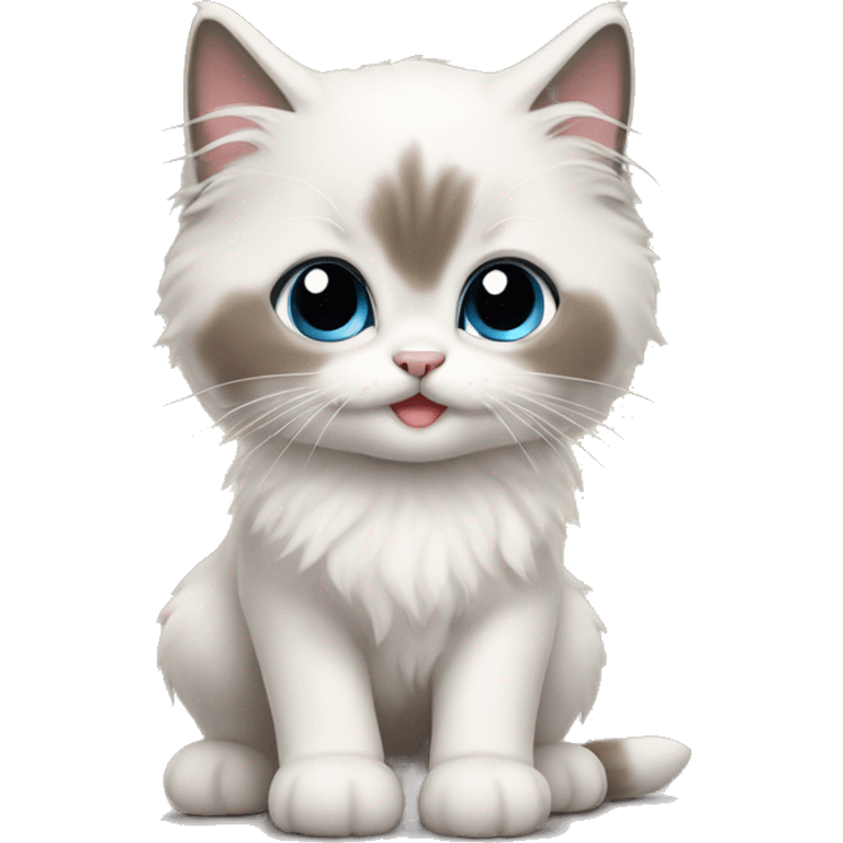 Ragdoll kitten  emoji