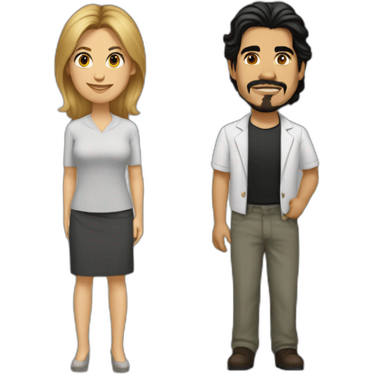 gabriel guevara avec nicole wallace emoji