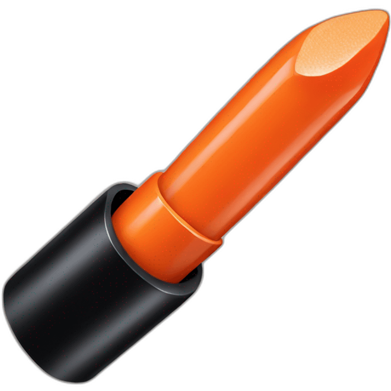 Orange lipstick emoji