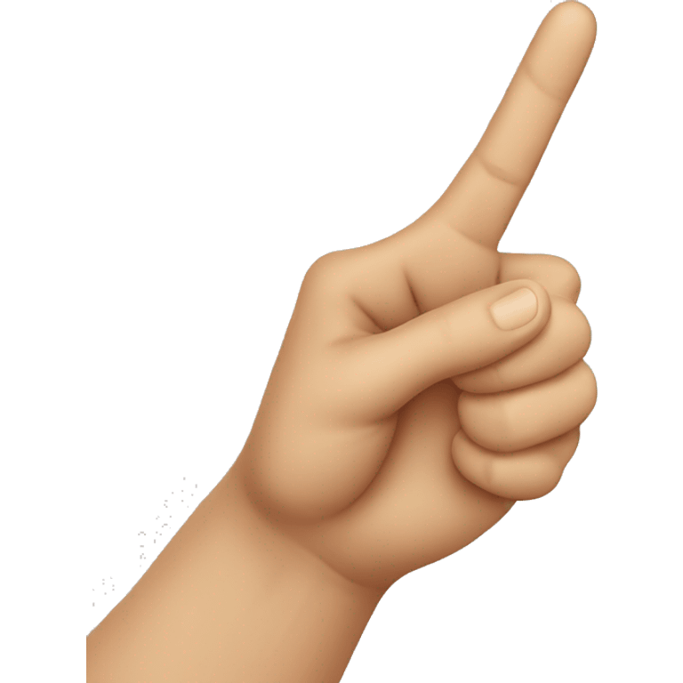 hand making the peace symbol but with the thumb out  emoji