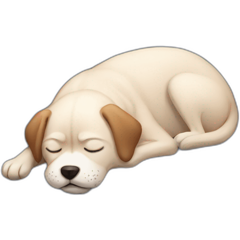 Sleeping dog emoji