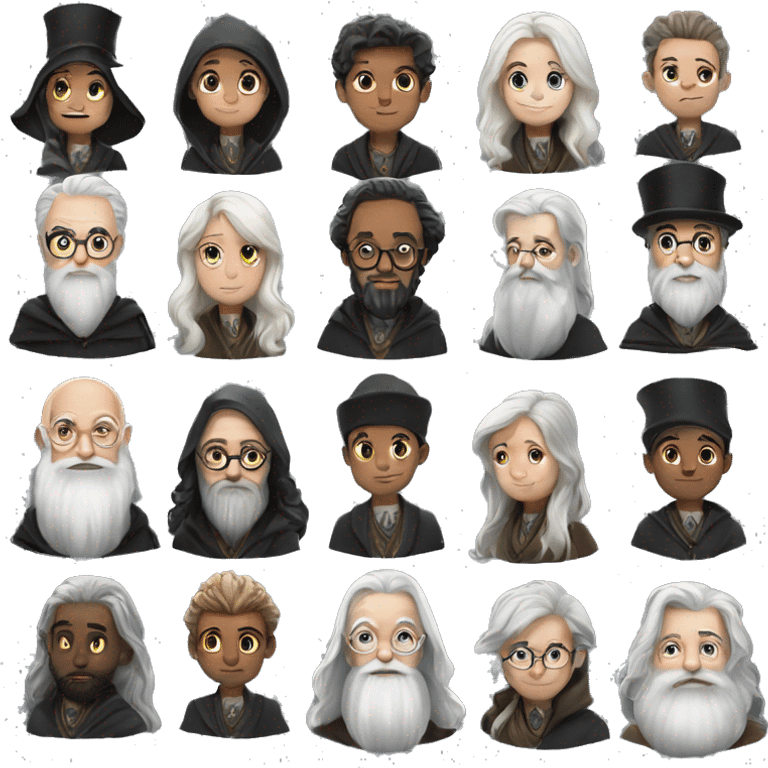 albus dumbledore hogwarts emoji