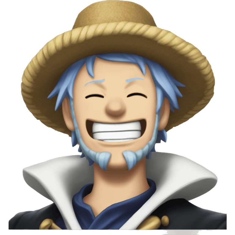 Edwar Newgate from "One Piece" laughing. emoji