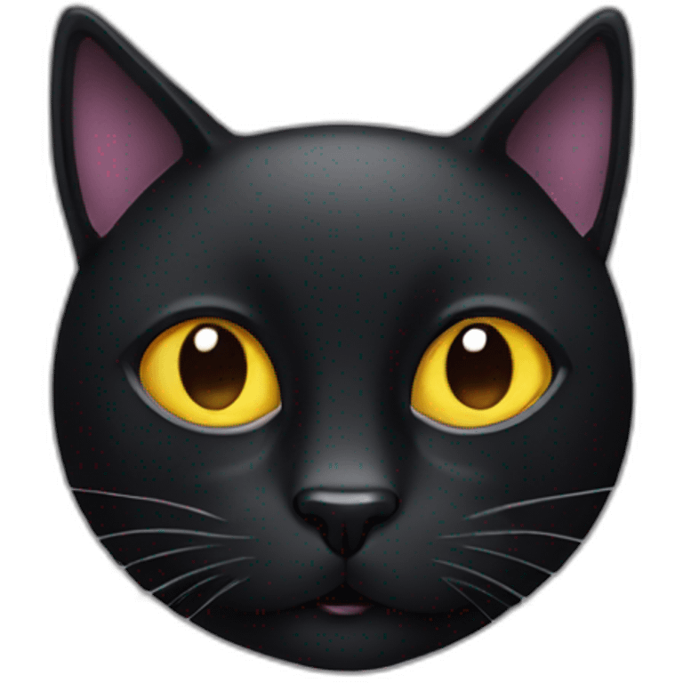 Black cat’s head emoji