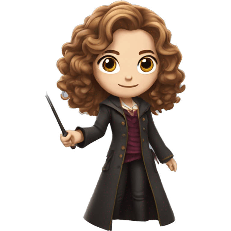 hermione granger with a magic wand emoji