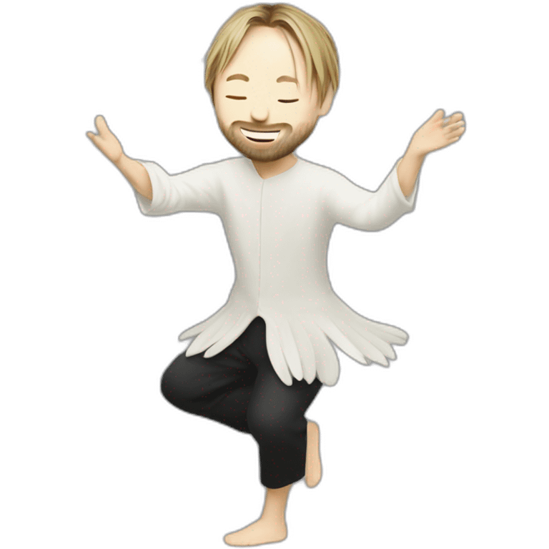 Thom Yorke dancing Lotus Flower emoji