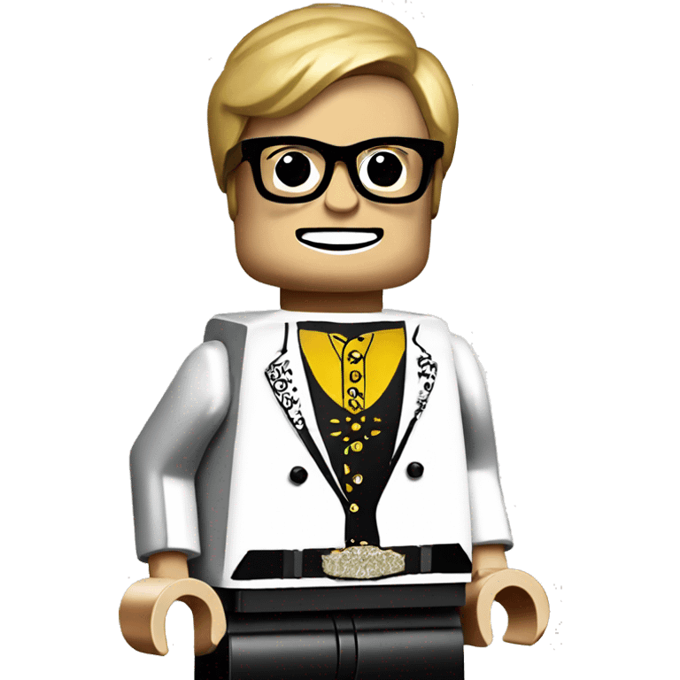 ELTON JOHN lego full body emoji