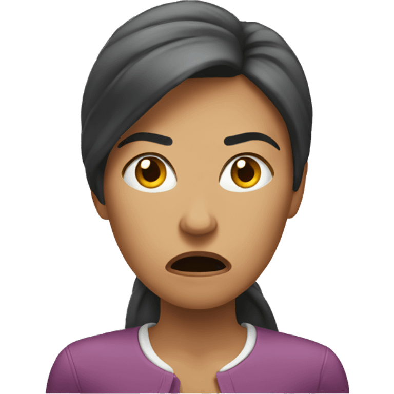 Women angry because she’s hungry  emoji