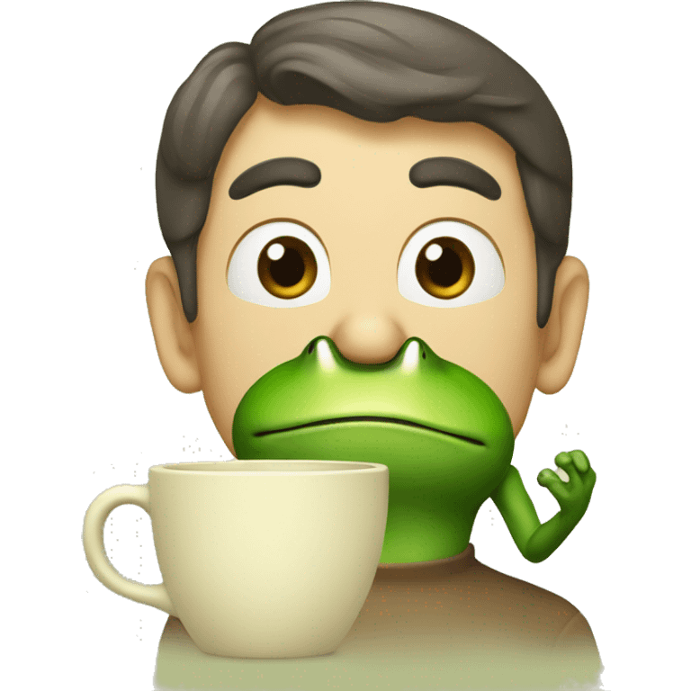 froge with java cup icon emoji