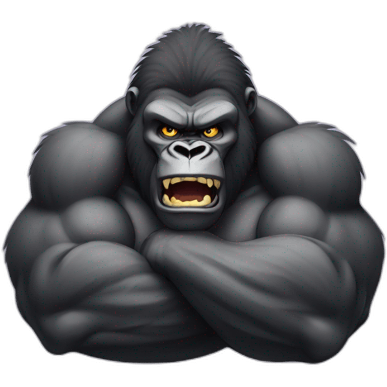 Angry buff Gorilla emoji