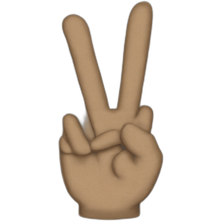 peace sign emoji