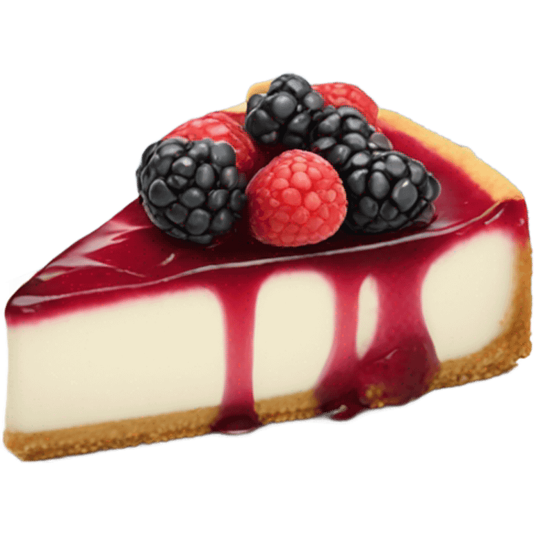 Realistic berry cheesecake  emoji