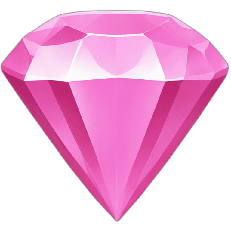 A black and pink diamond emoji