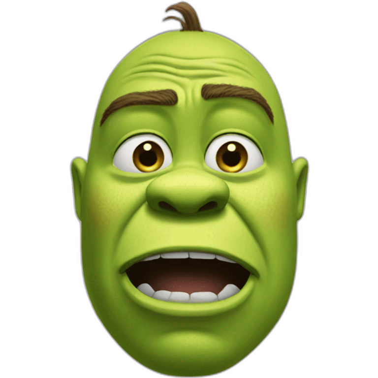 Crying shrek emoji