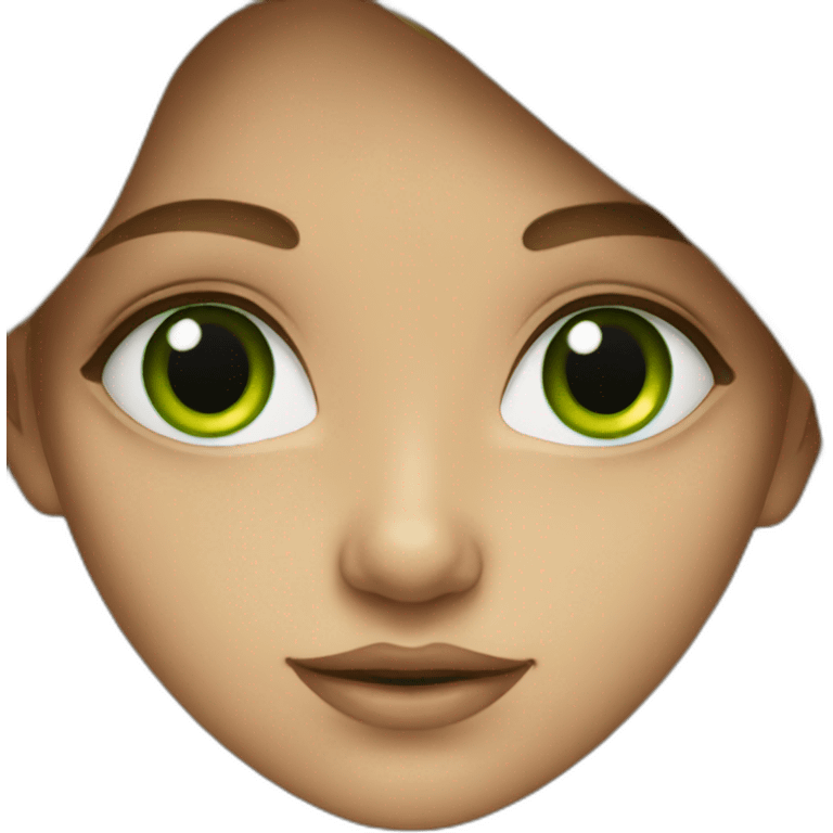 girl with green eyes emoji