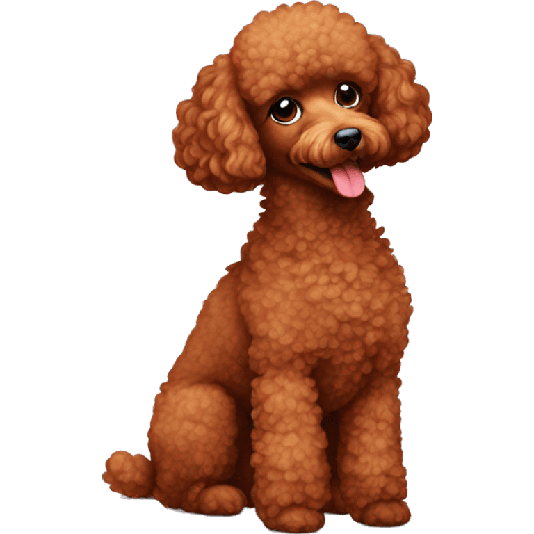 red toy poodle emoji