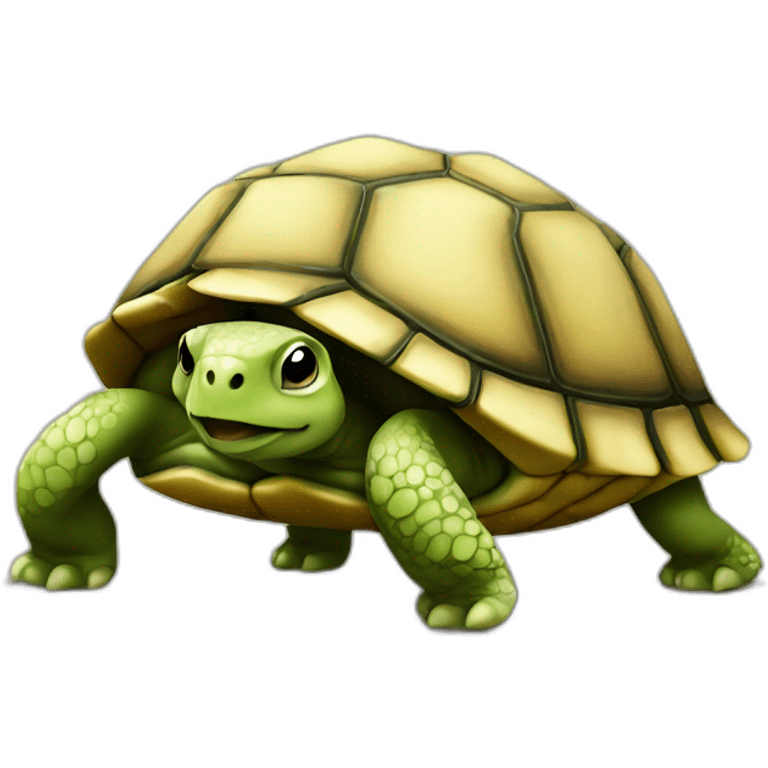 Une tortue emoji