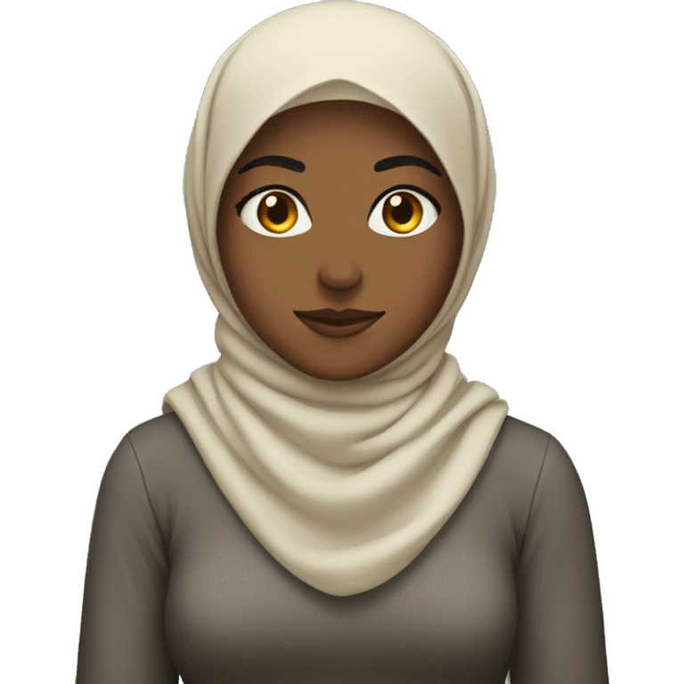 person with a hijab cool emoji