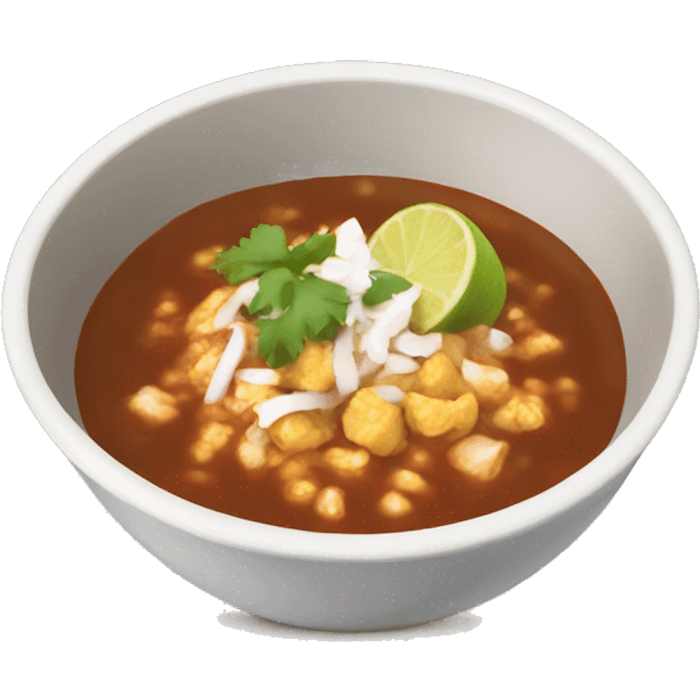 A bowl of pozole emoji