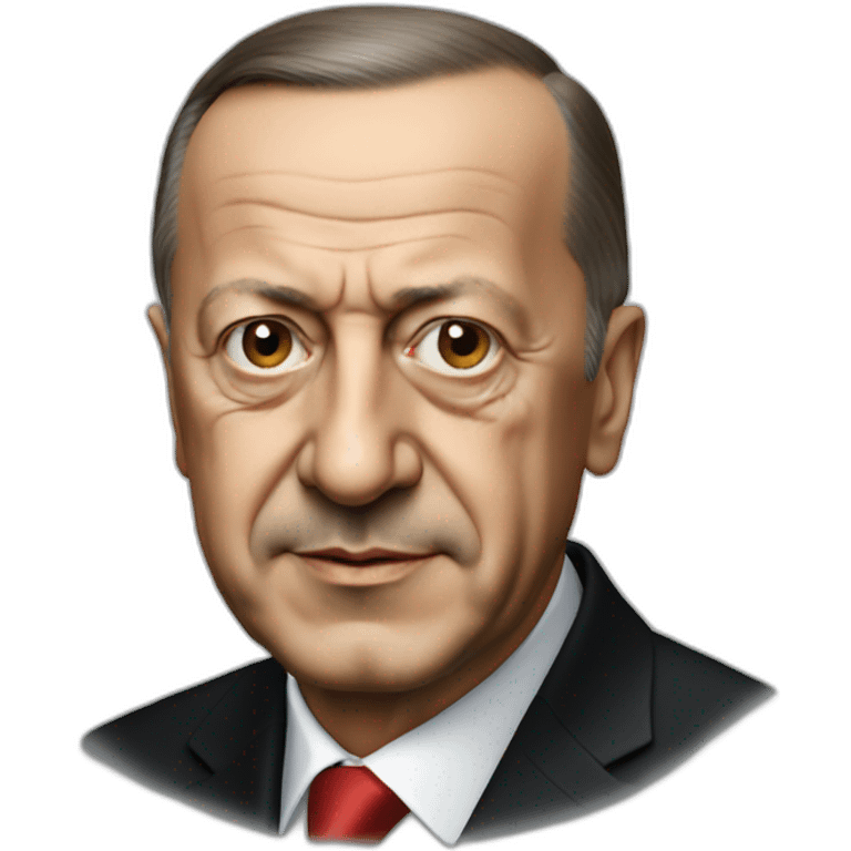 portait of Erdogan emoji