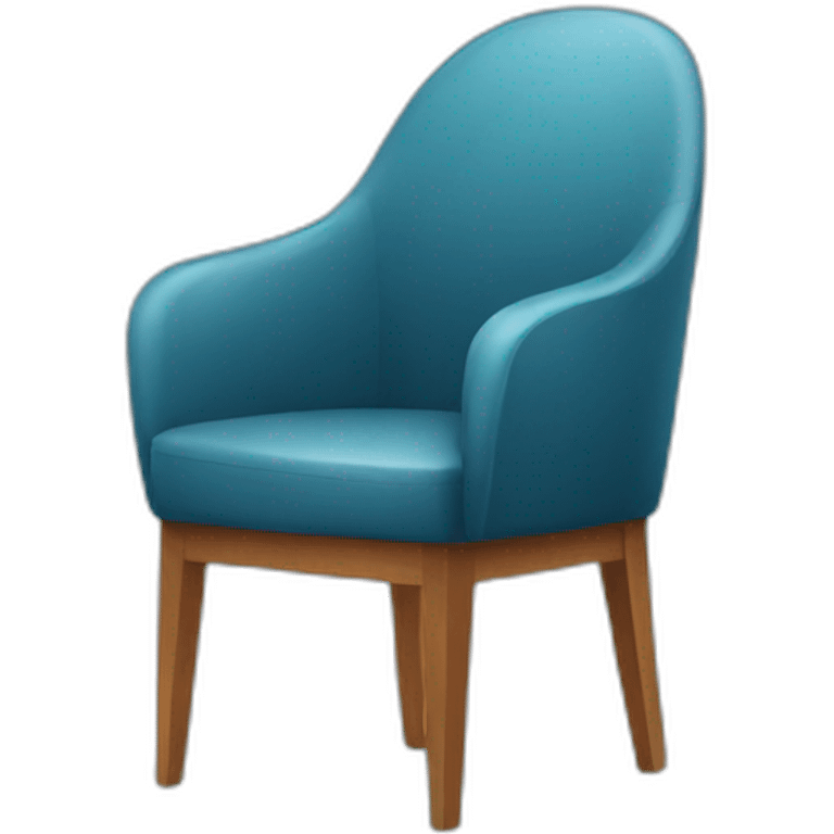 Chair with hair emoji