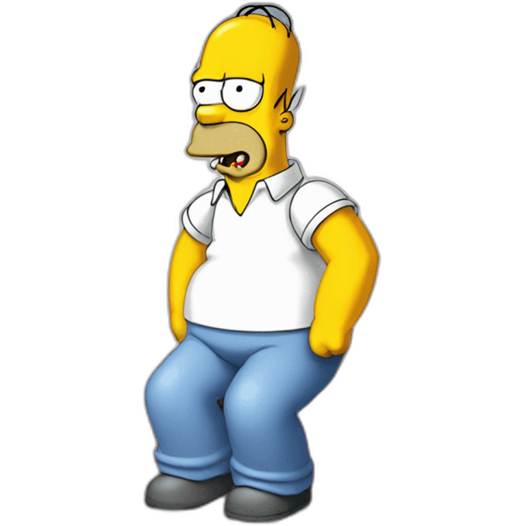 Homer Simpson choque emoji