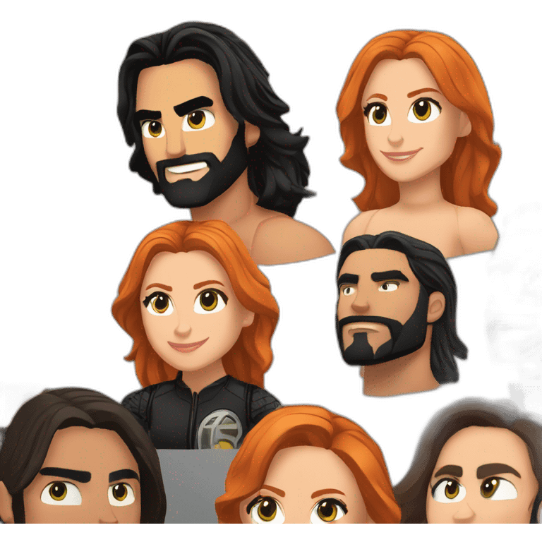 Becky Lynch ET Seth Rollins emoji