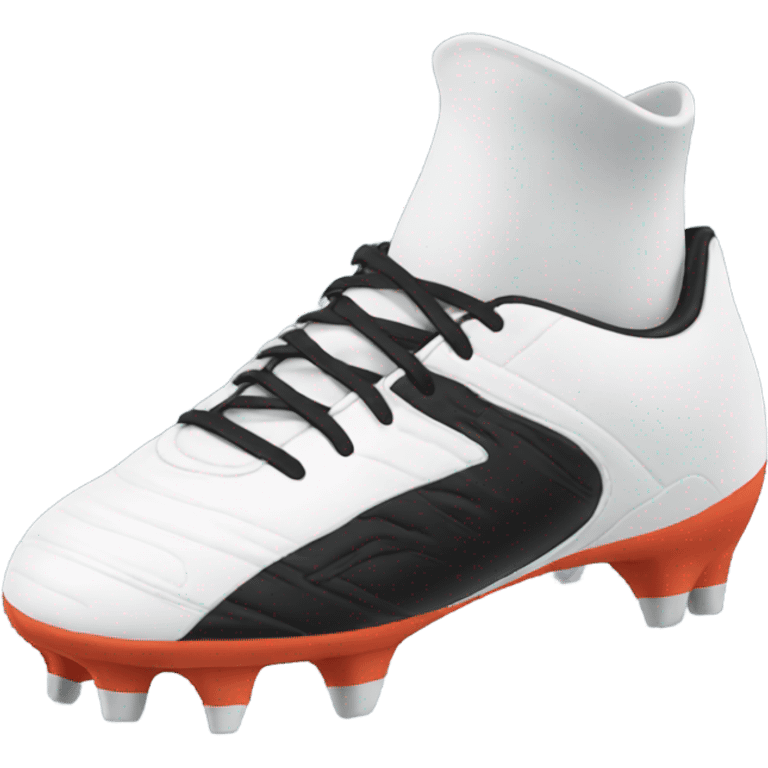 black football boot emoji