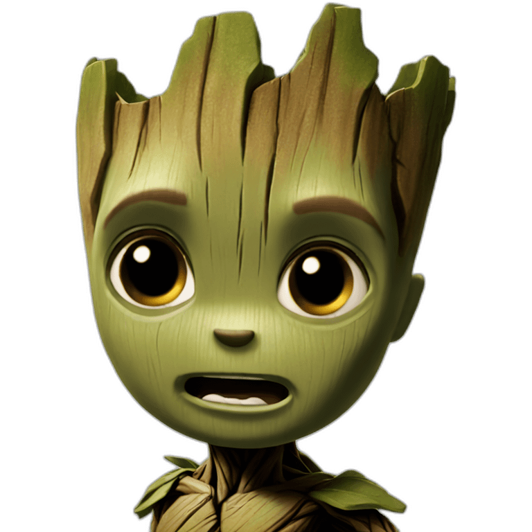 Baby groot angry emoji