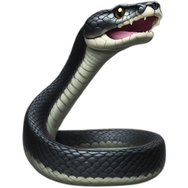 black mamba snake emoji