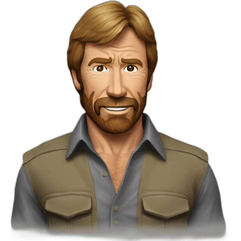 chuck norris photo realistic emoji