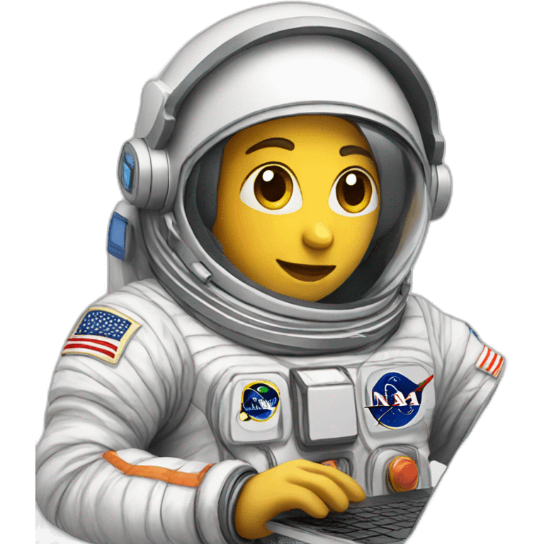 astronaut with a laptop emoji